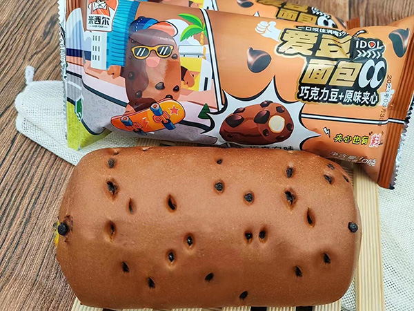 愛豆巧克力+原味夾心面包
